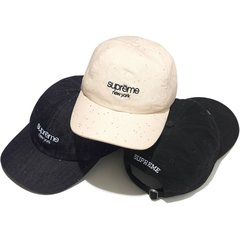 2026SS SUPREME Sequin Denim Classic Logo 6-Panel 丹寧 紐約 字體 亮片 老帽 帽子 現貨 SS26H23