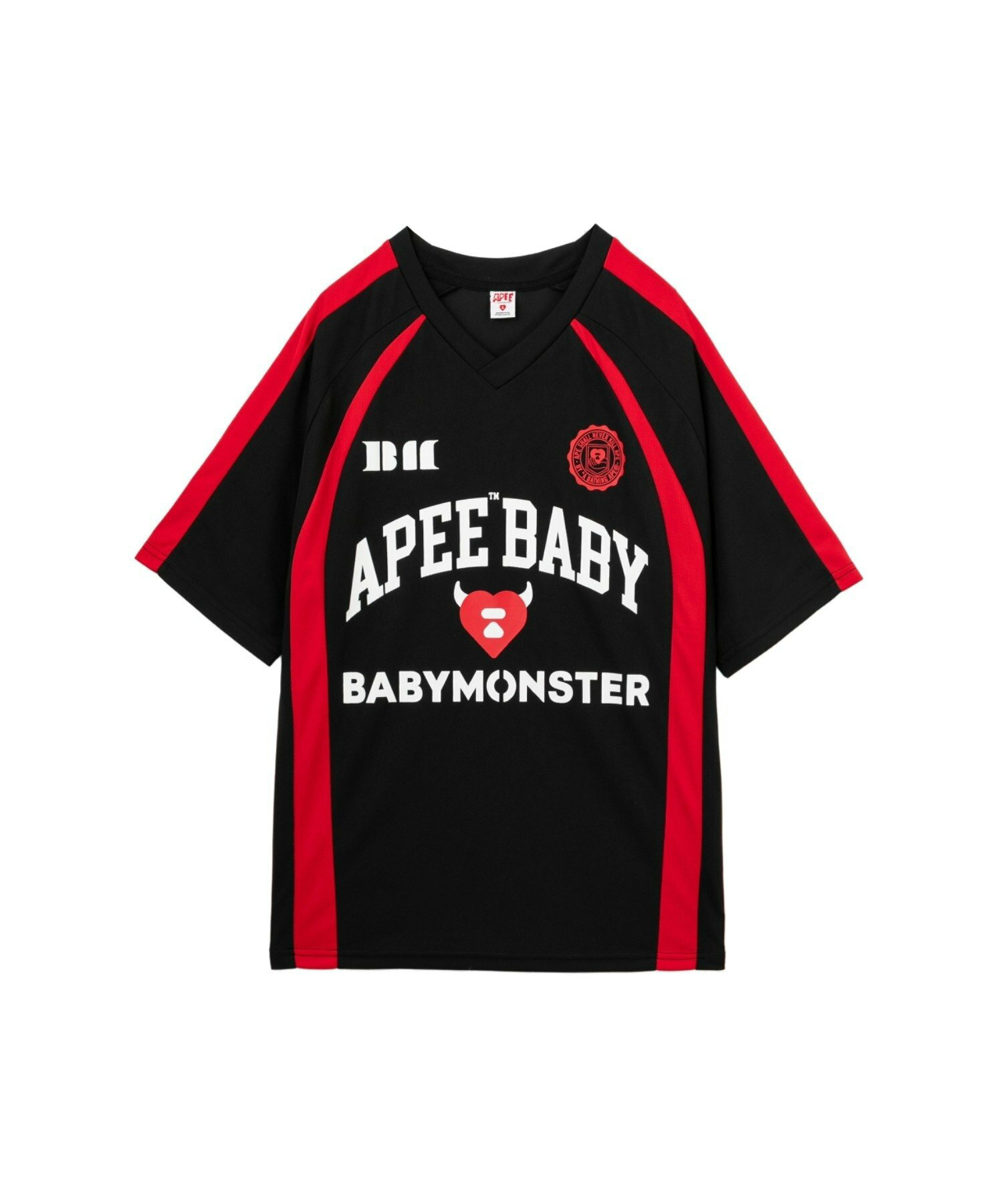 2026AW APEE X BABYMONSTER APEE BABY PRINT TEE #1 聯名 足球 球衣 短T CM23209902