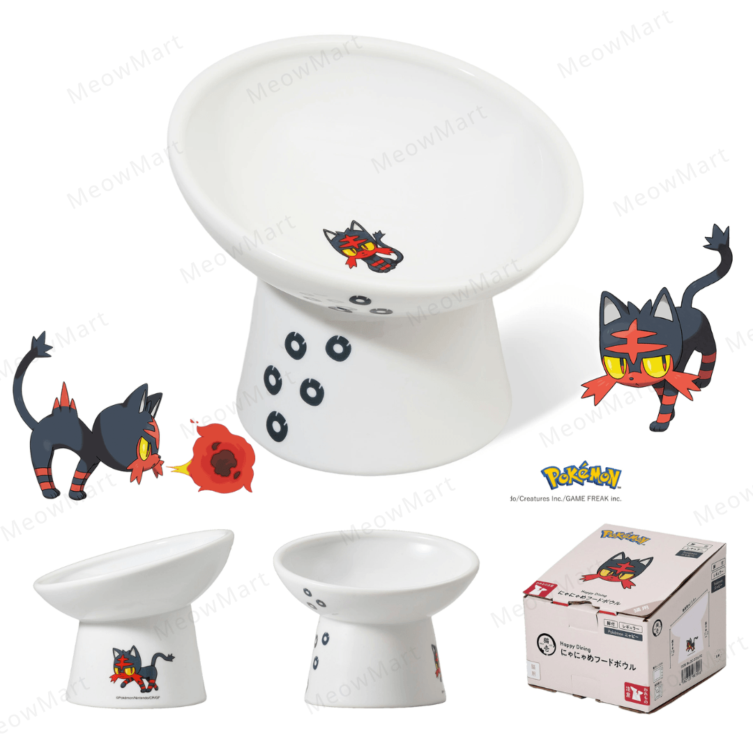 Pokémon x necoichi 火斑喵斜口碗