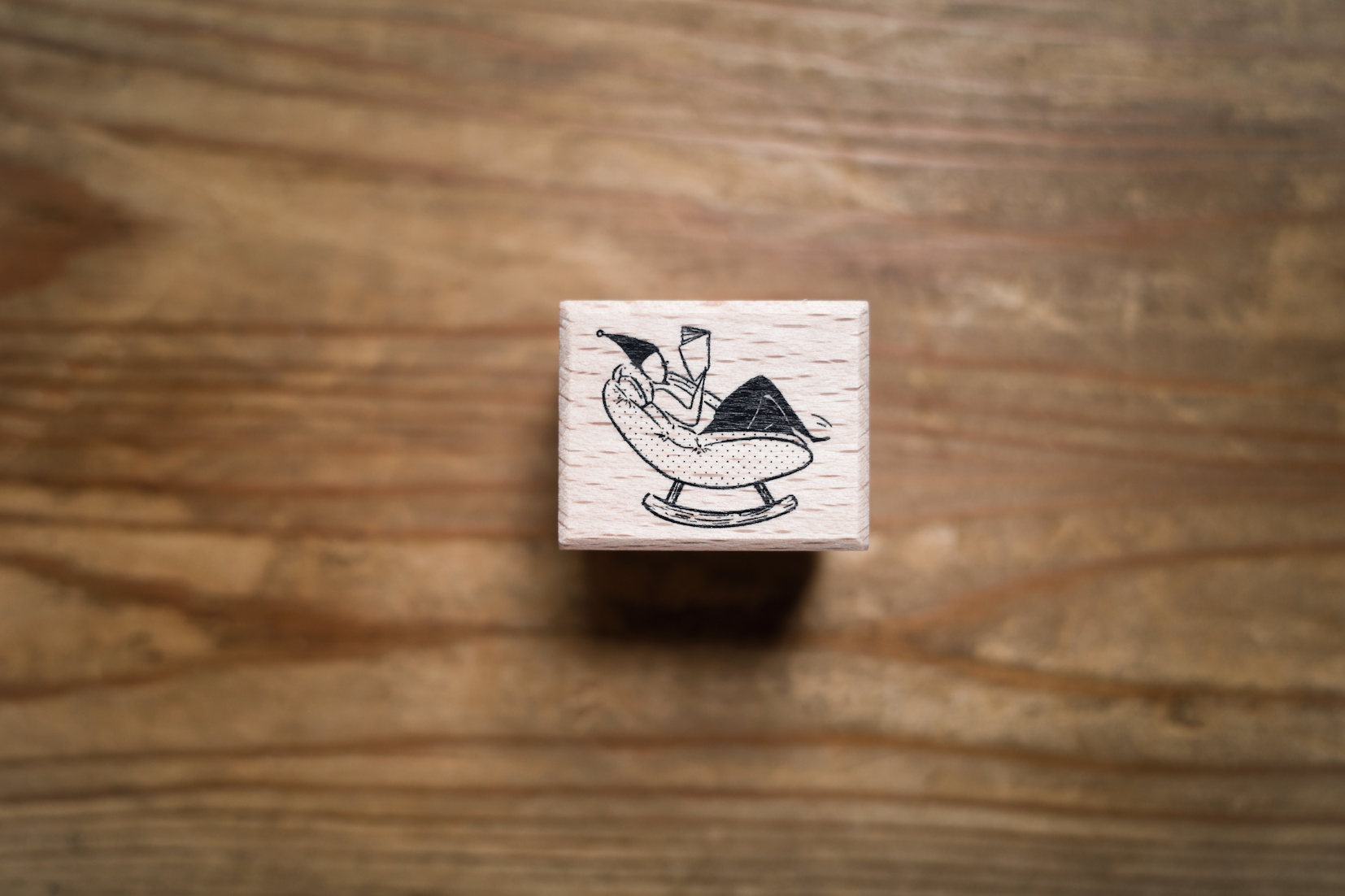 Rocking Chair Elf  Stamp