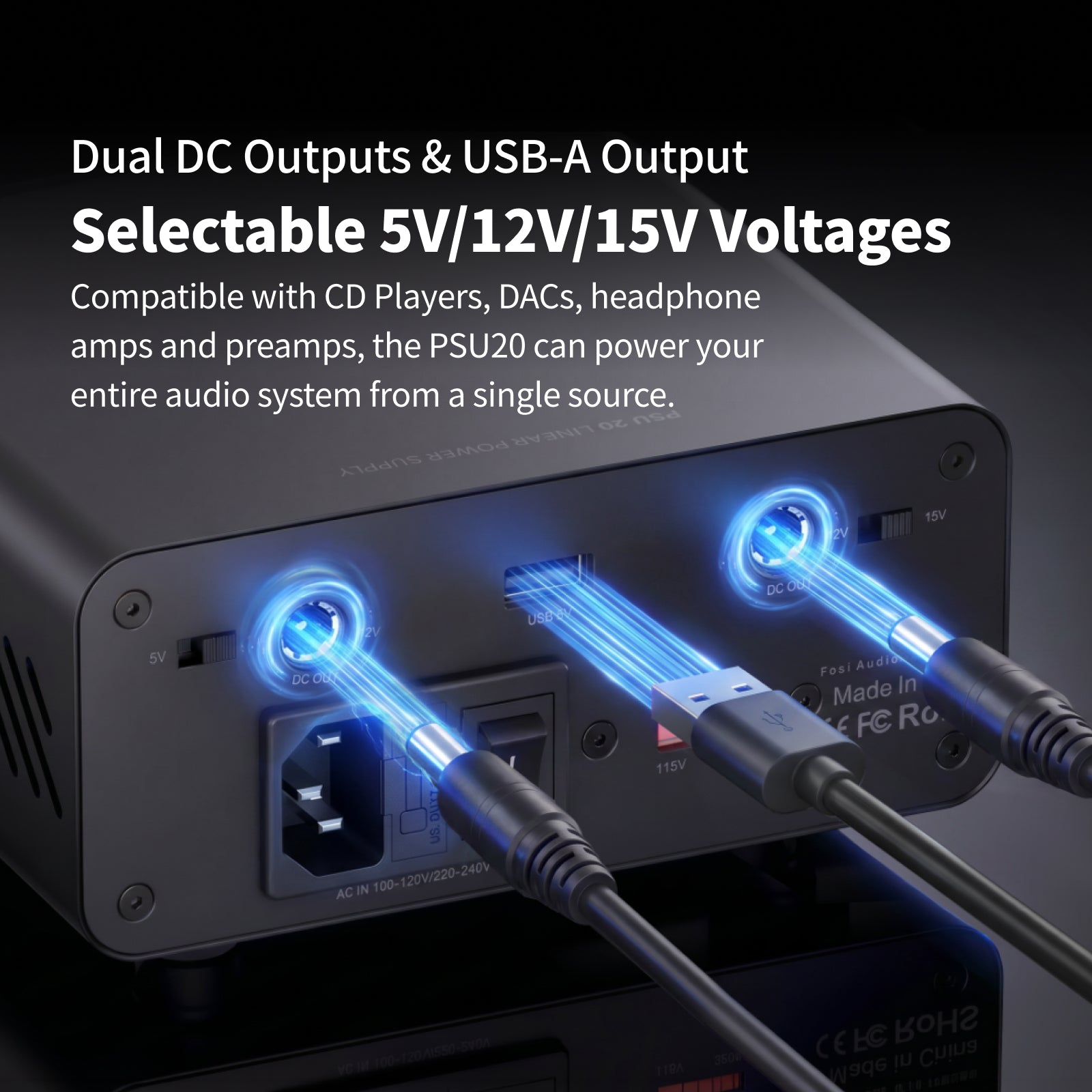 Fosi Audio PSU20 Linear Power Supply