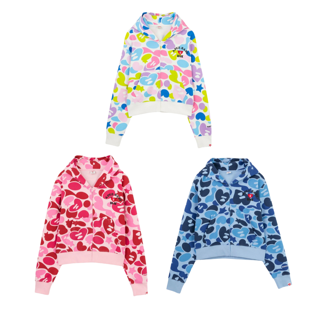 2026AW APEE X BABYMONSTER HEART BADGE ZIP HOODIE 聯名 外套 連帽 CM23215901