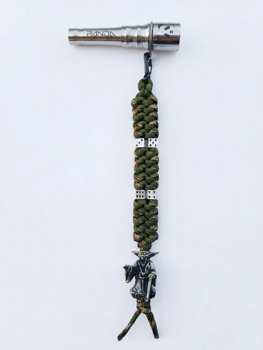 Panda Mouthtip "Yoda" - "Solo" - "Double Braiding"- Military + Olive