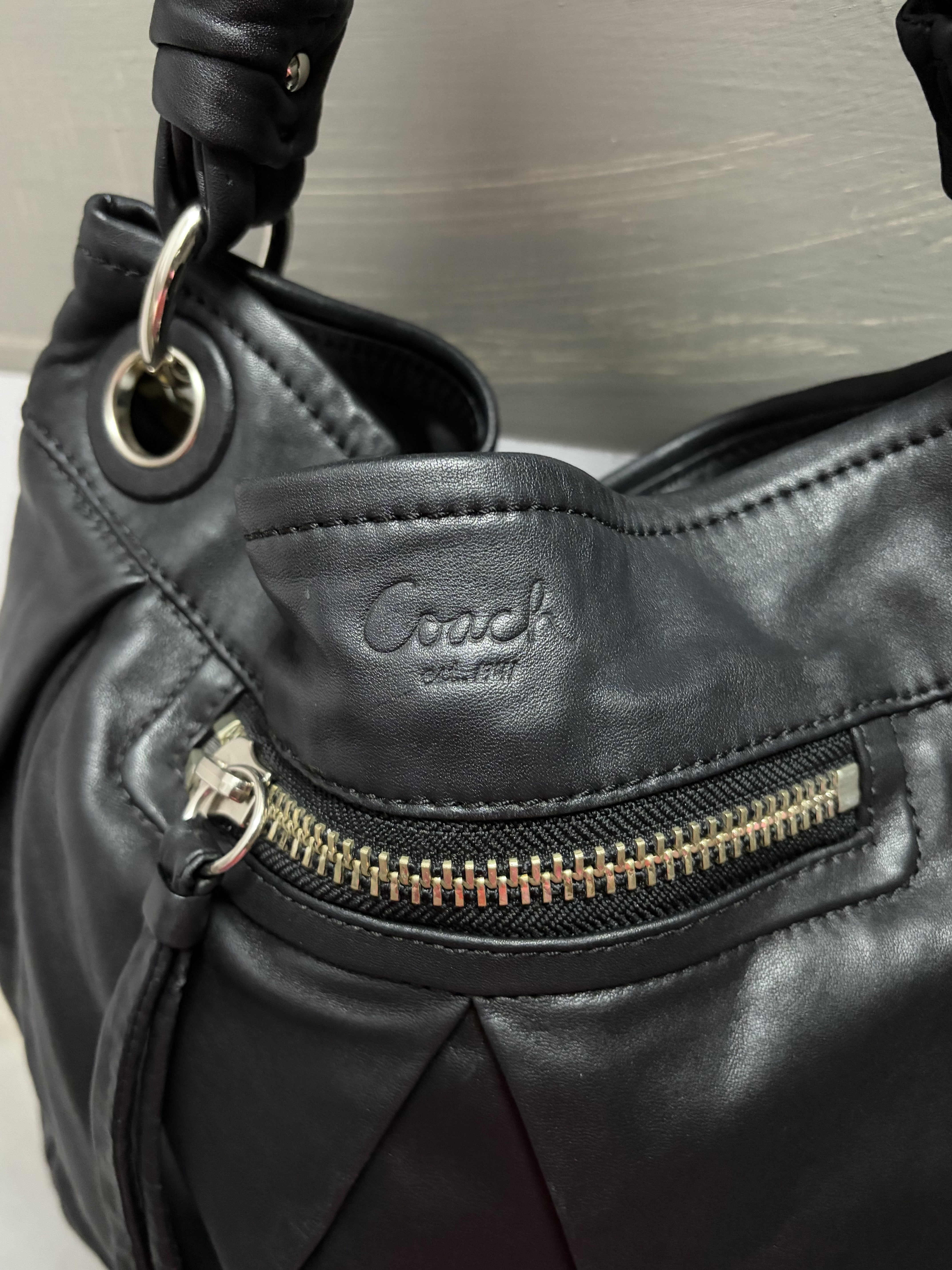 COACH Leather Shoulder Bag