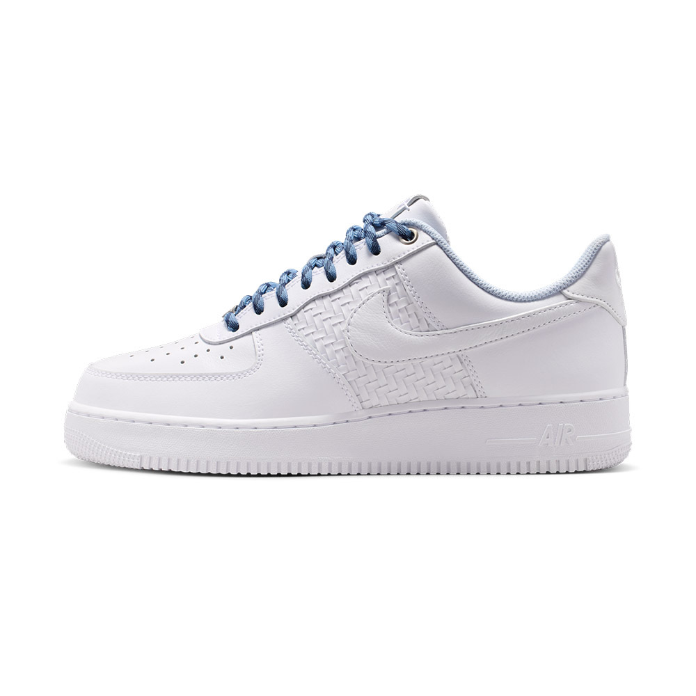 Nike Air Force 1'07 Lv8 Ess 男鞋 白藍色 編織 皮革 運動 休閒鞋 IW1892-111