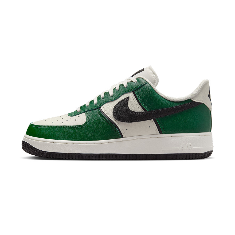 Nike Air Force 1'07 Lv8 Sport 男款 白綠黑色 皮革 運動 休閒鞋 IM5752-300]