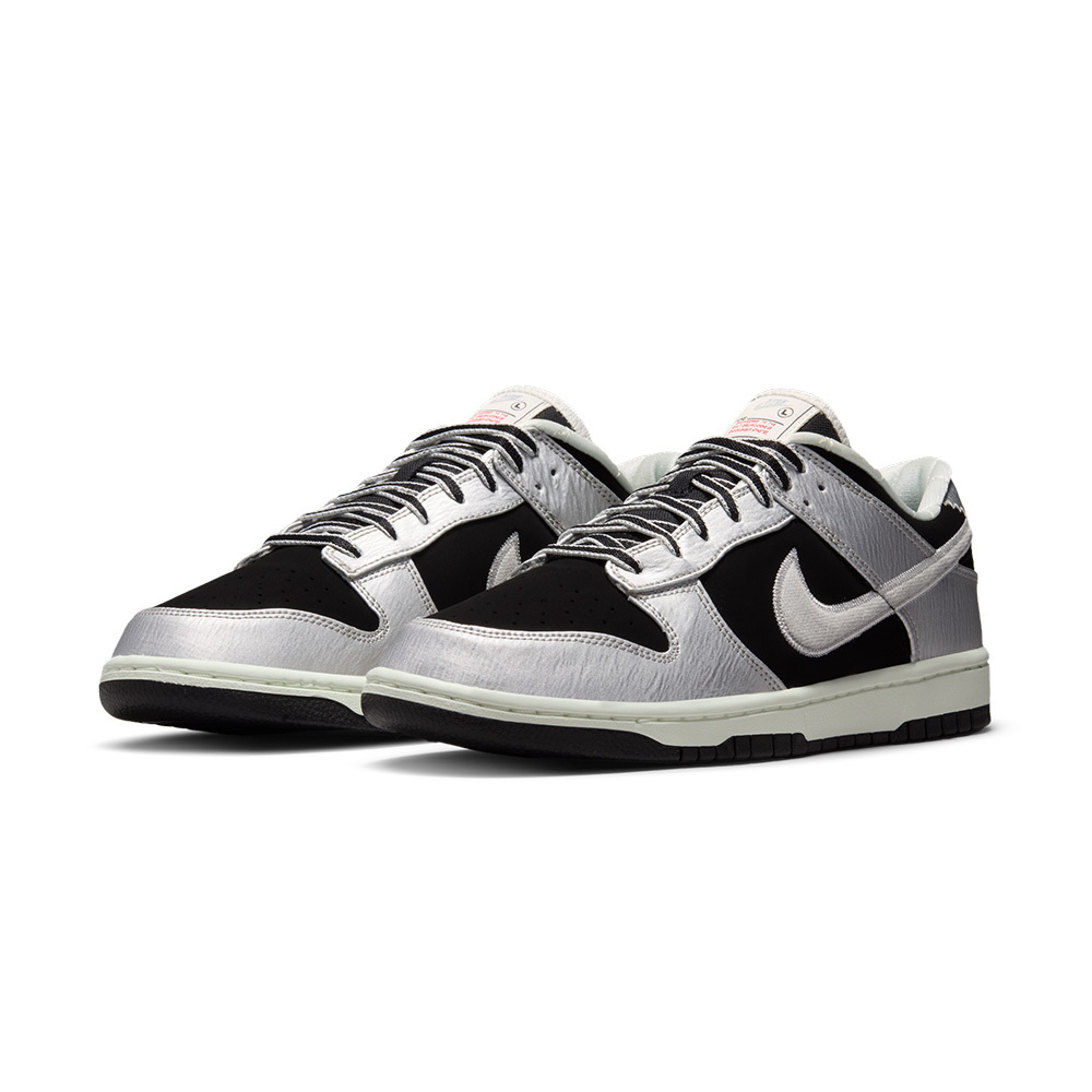 Nike Dunk Low Retro 男鞋 銀黑色 金屬 紋理感 Dunk 運動 休閒鞋 IM4413-001