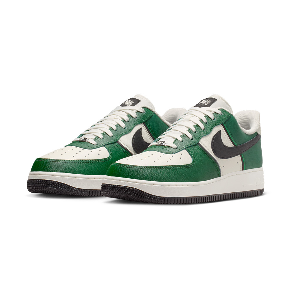 Nike Air Force 1'07 Lv8 Sport 男款 白綠黑色 皮革 運動 休閒鞋 IM5752-300]