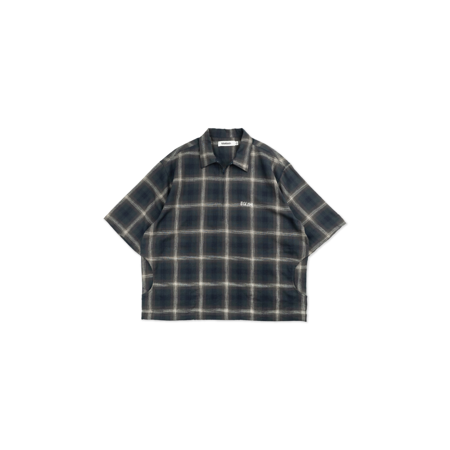 Idealism ID26024 Check Zip Polo 格紋 短袖