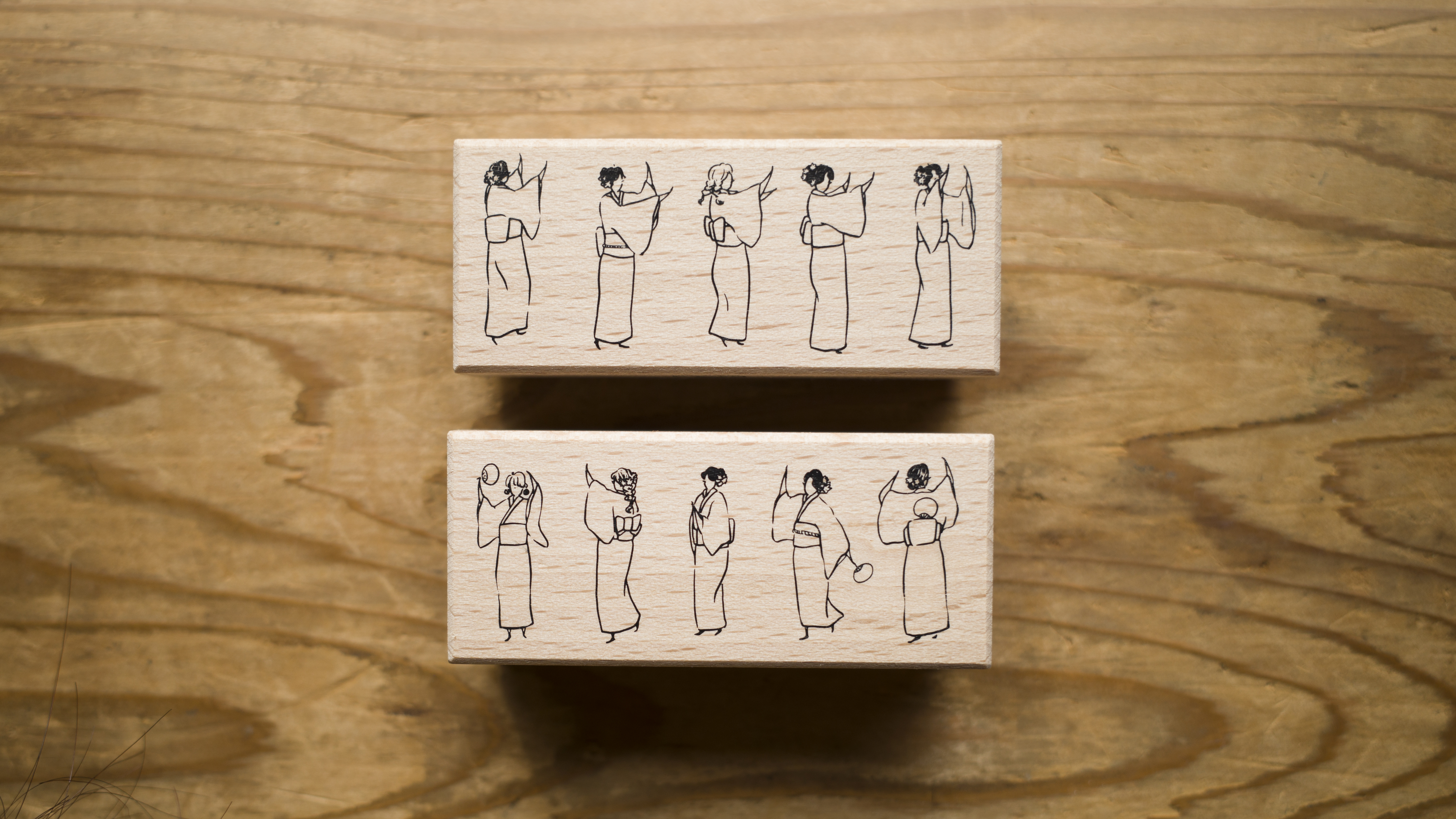 Summer festival dance Stamp