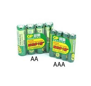GP超霸 24G (AAA) 環保碳性電池 (4粒裝) 500302440