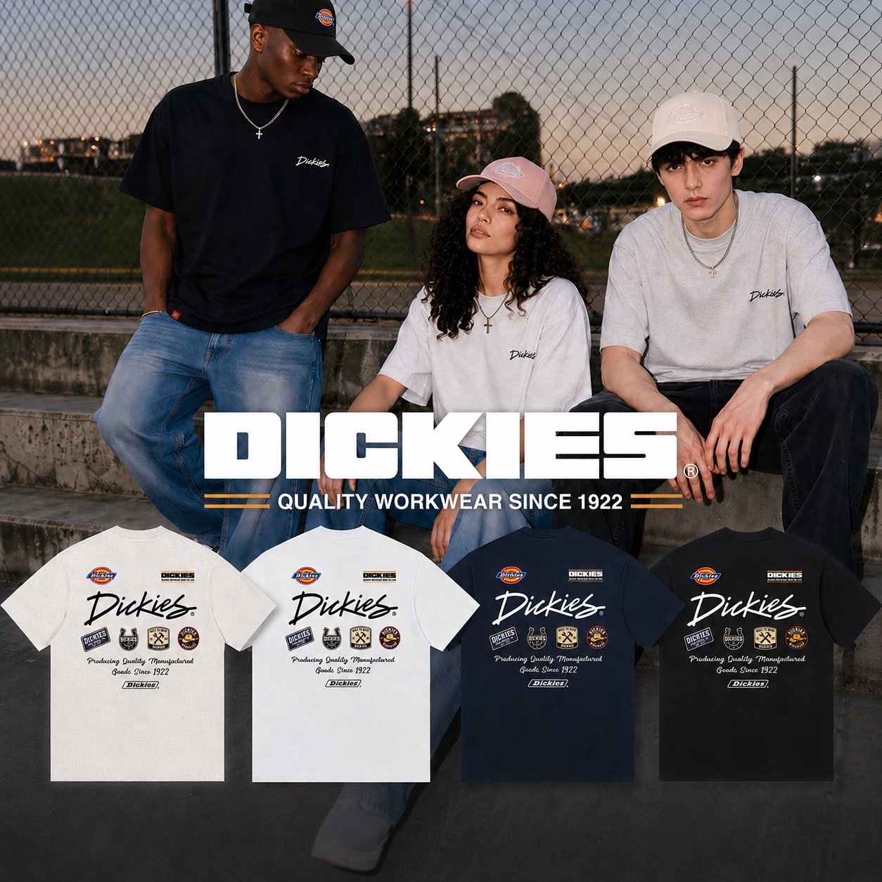 預購 Dickies 300g 重磅 工裝美式貼布 純棉Tee
