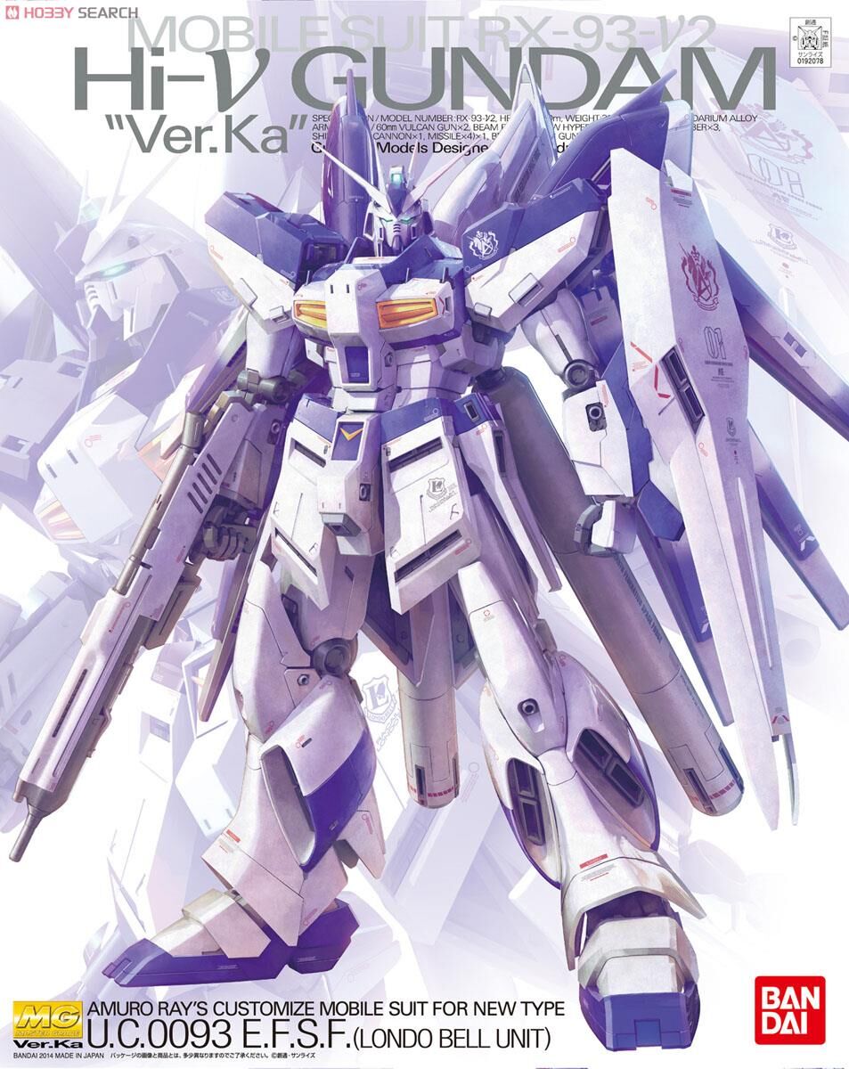 萬代 MG 1/100 Hi-ν 海牛 Ver.Ka  卡版  逆襲的夏亞 組裝模型