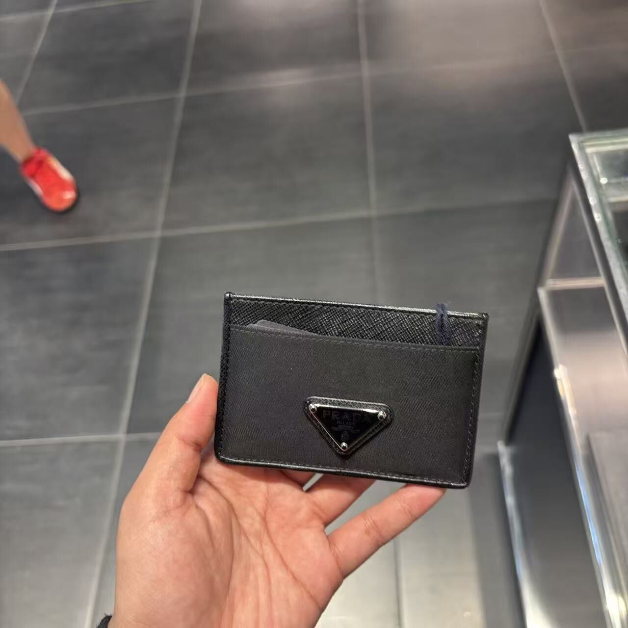 【預購】Prada S072430 標識卡套 (黑色)