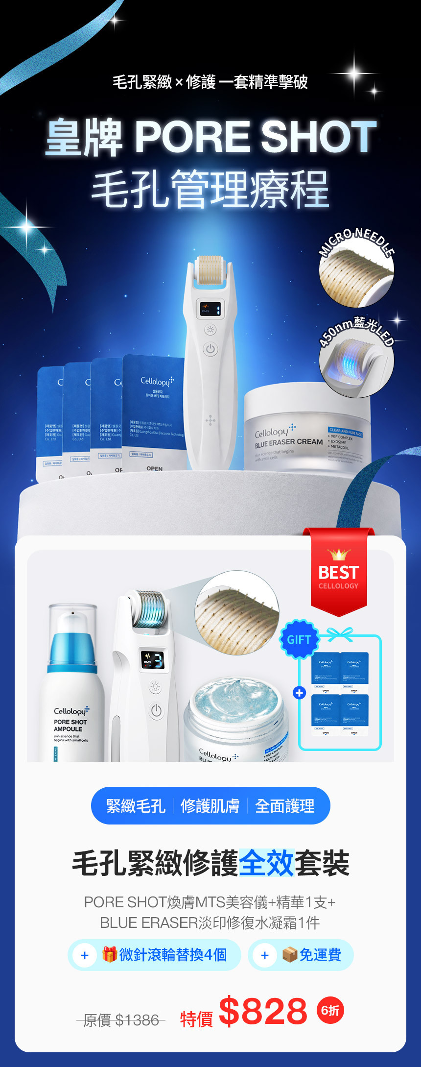 CELLOLOGY PORE SHOT MTS SET