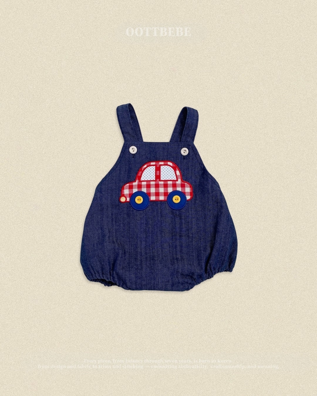 OOTT BEBE Denim Car Romper