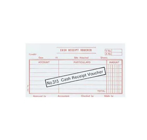 315 A/C VOUCHER - CASH RECEIPT 500131500