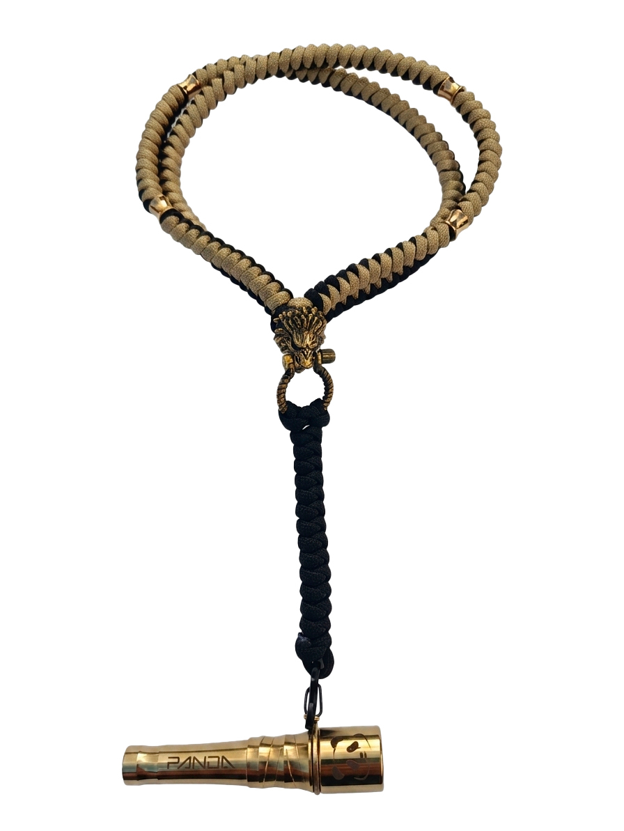 Panda Mouthtip Gold - “Lion” - "Neck" - Black + Gold
