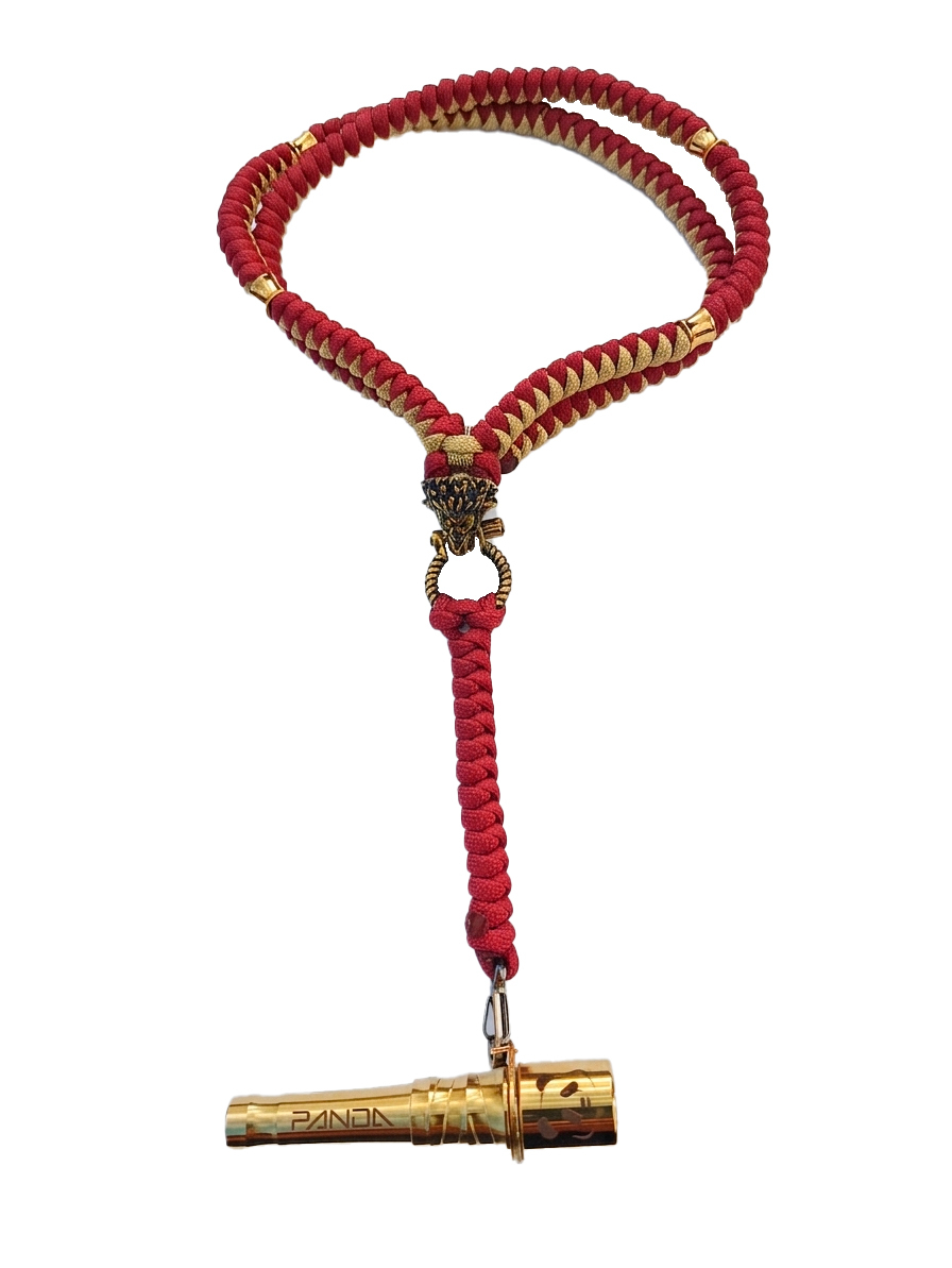 Panda Mouthtip Gold “Lion”- "Neck"  - Burgundy + Gold