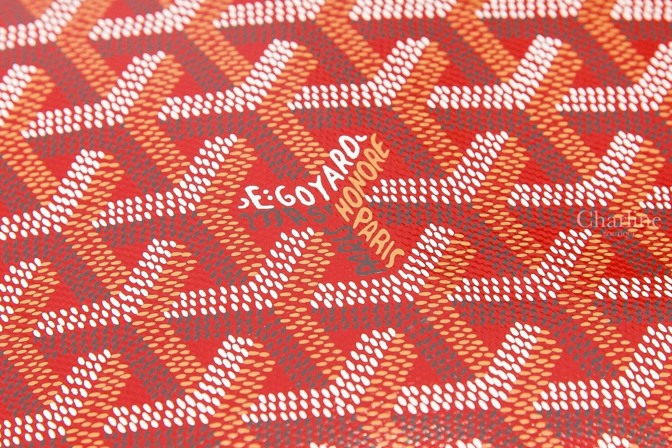Goyard Bohème Mini Hobo Bag 紅色帆布小牛皮同色提把迷你手提肩背包