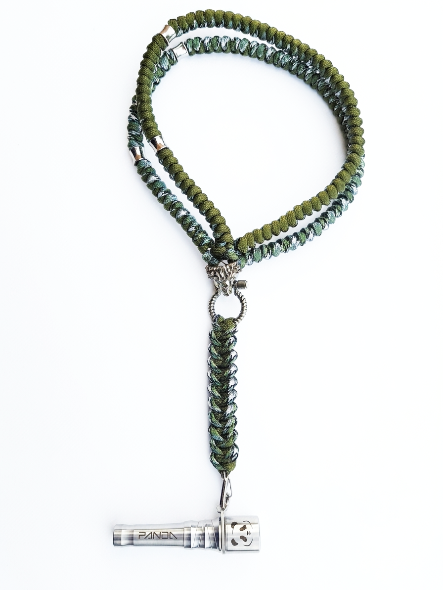 Panda Mouthtip Gold “Lion” - "Neck"- Camouflage + Olive