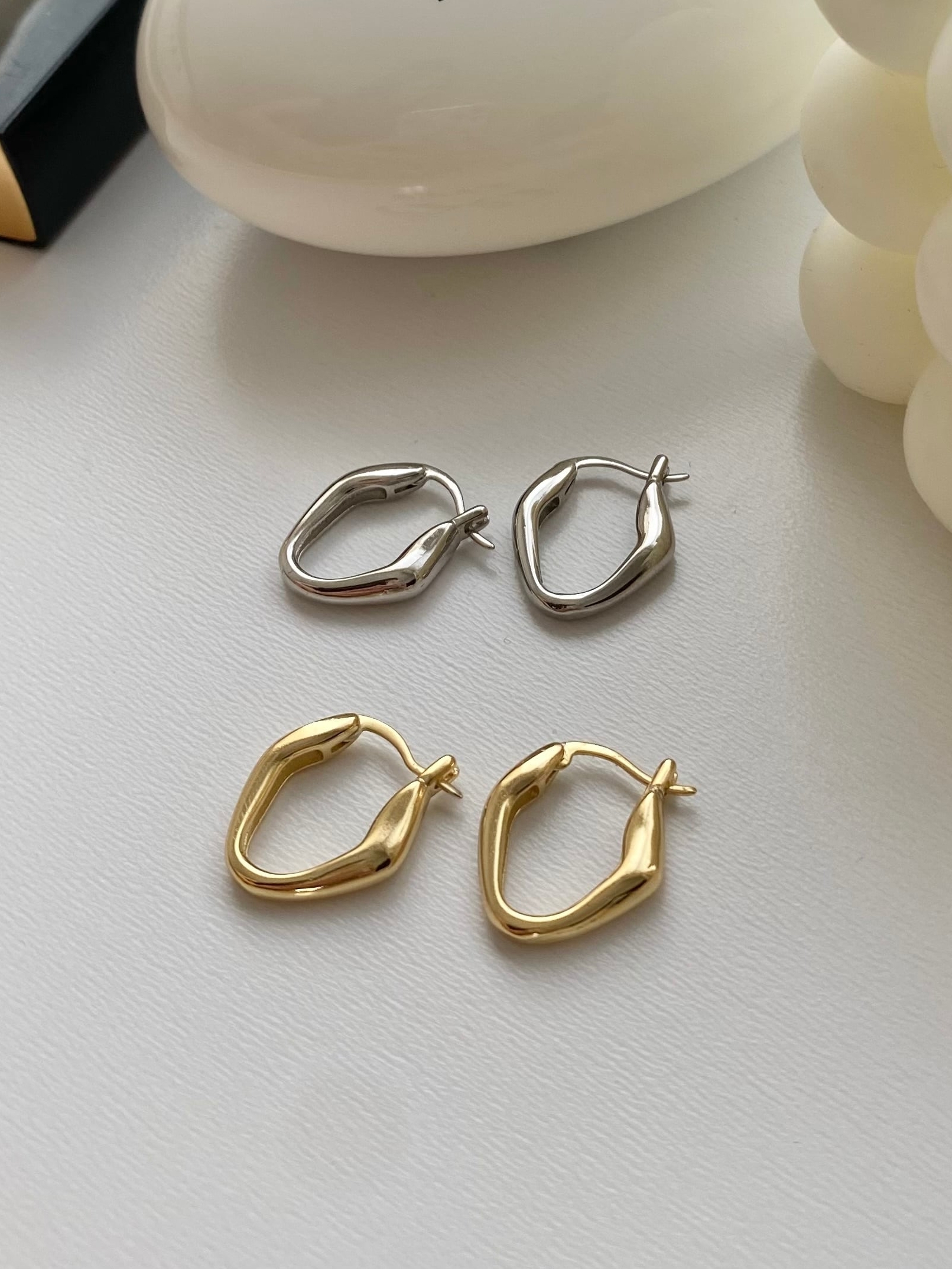 S925 design hoop pierce