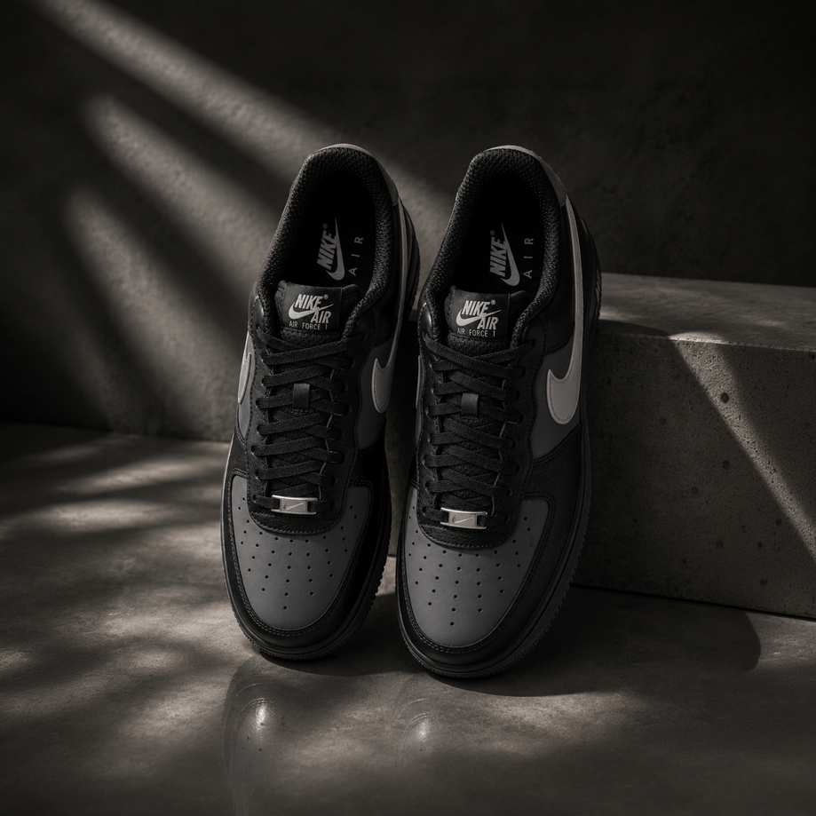 【預訂】NIKE AIR FORCE 1 07 LV8 全黑灰剔-MEN