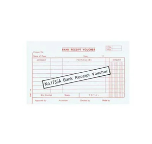 1785A A/C VOUCHER - BANK RECEIPT 500117850