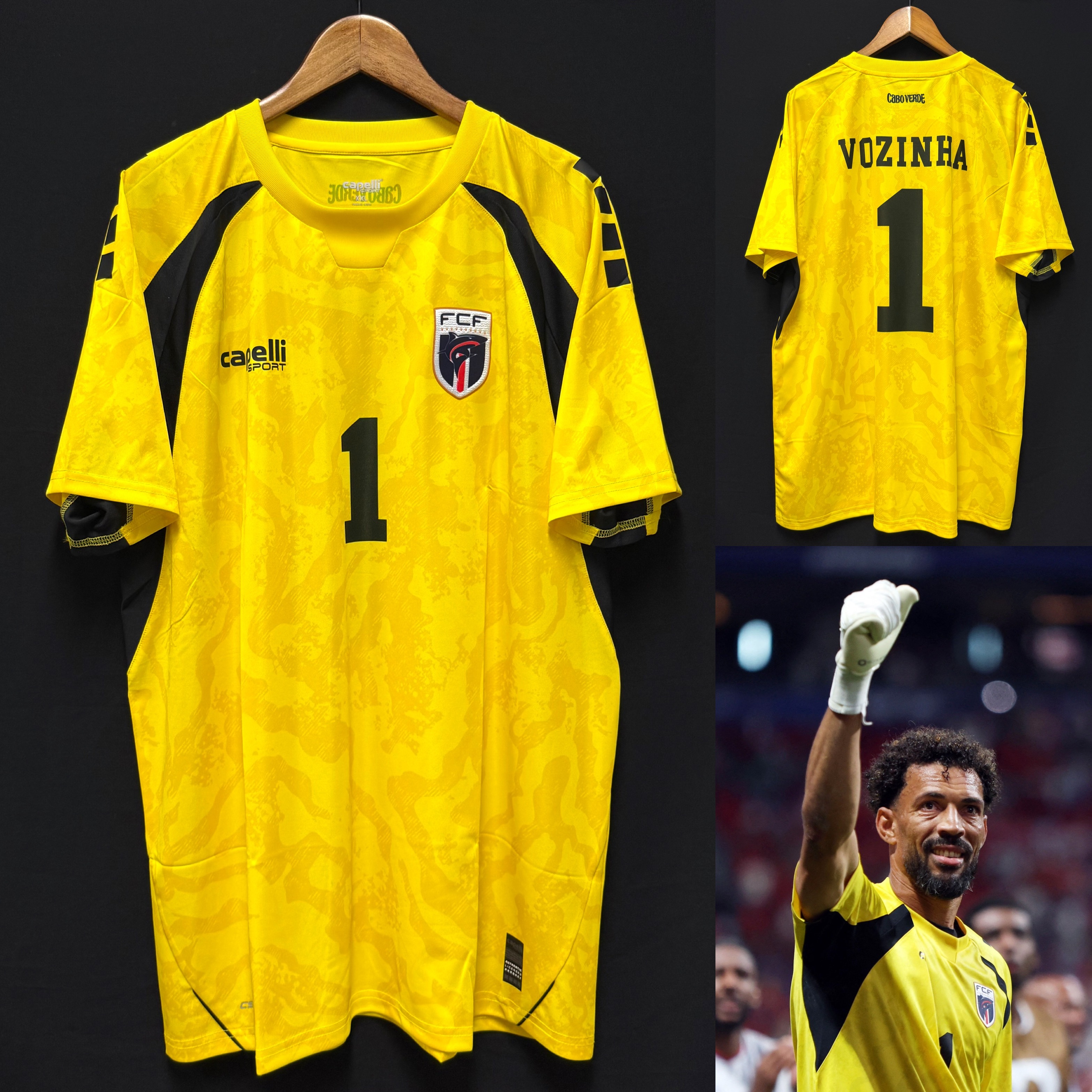 (Pre-Order) Cabo Verde 2026 FIFA World Cup Capelli Goalkeeper Shirt #1 VOZINHA