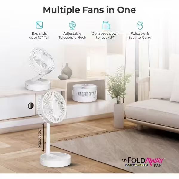 【現貨】My Foldaway Fan LX072548 伸縮摺疊風扇 (12吋)