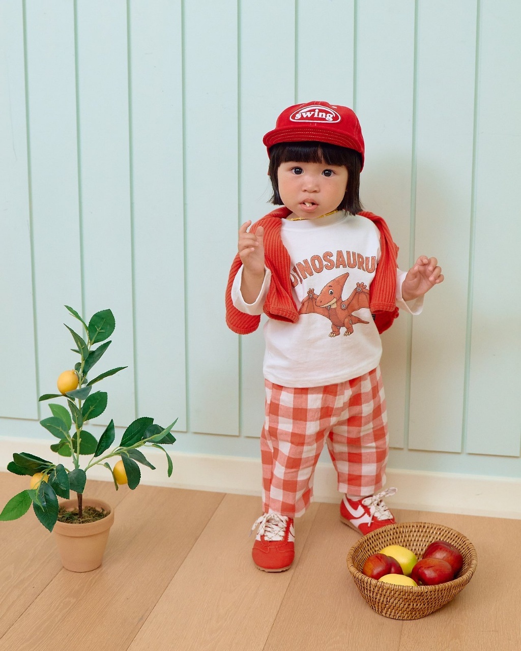 正韓秋oottbebe 親子帽_一起swing棒球帽