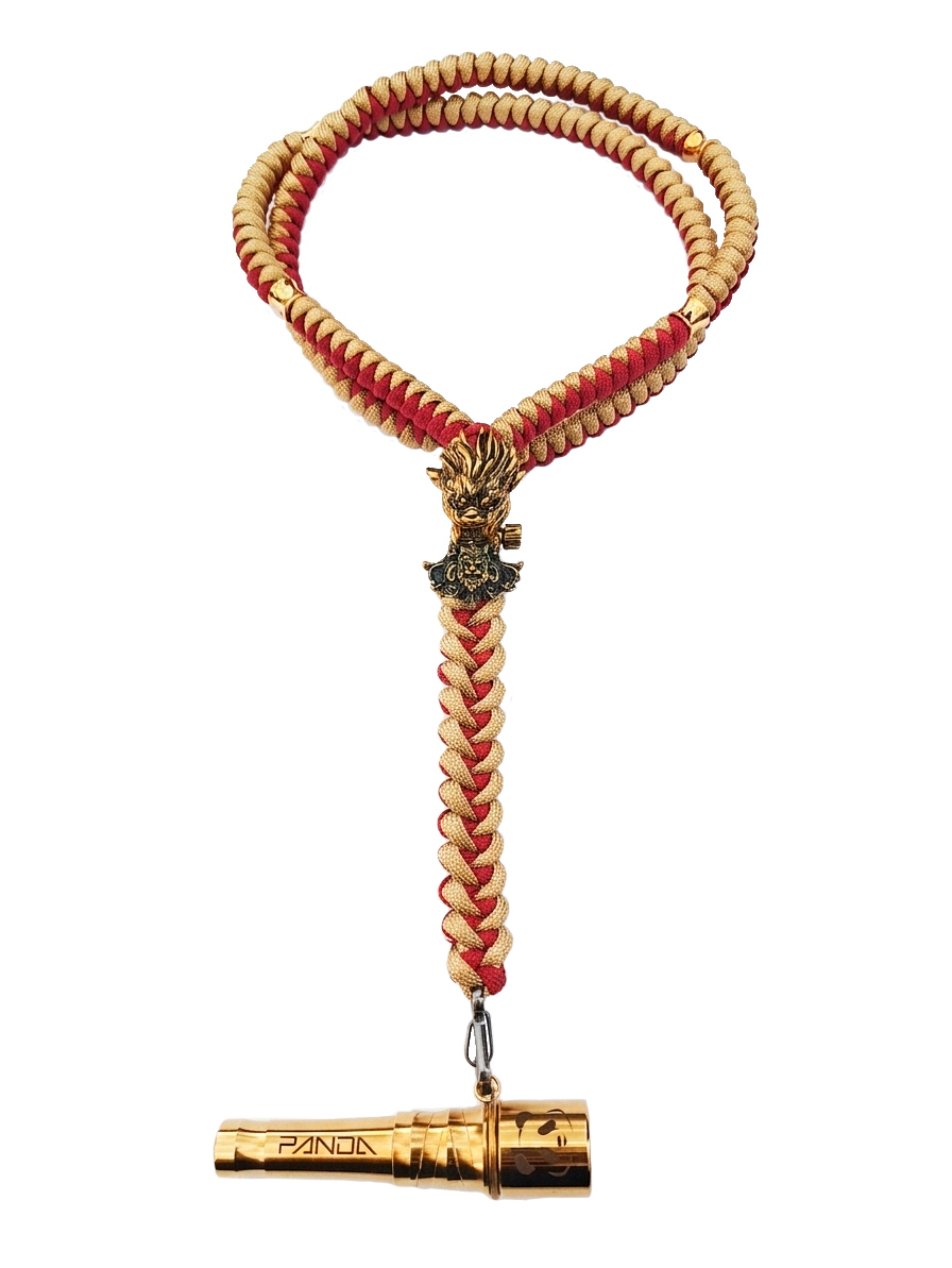 Panda Mouthtip Gold - “Rakshasa” - "Neck" - Burgundy + Gold
