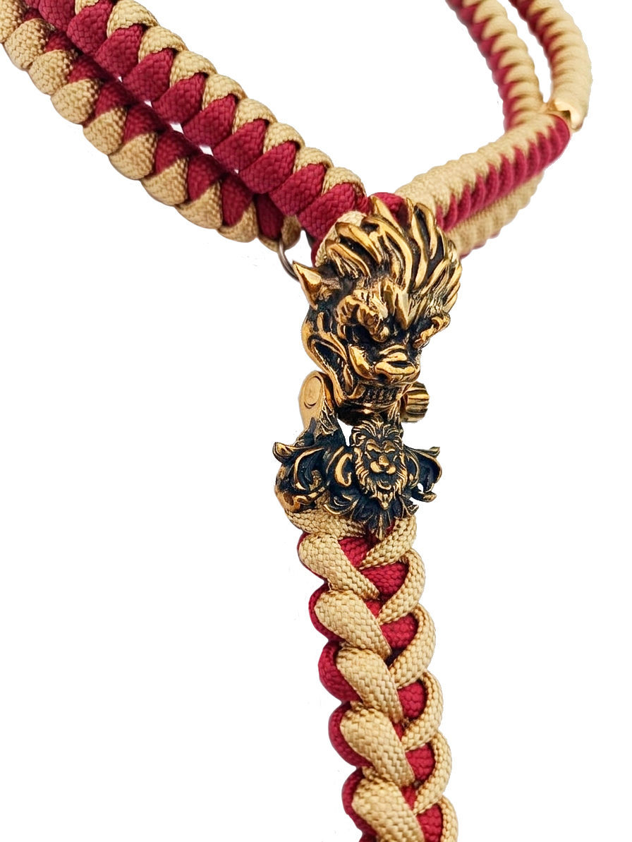 Panda Mouthtip Gold - “Rakshasa” - "Neck" - Burgundy + Gold