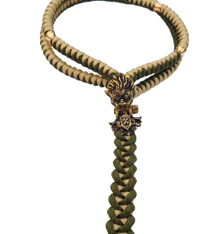 Panda Mouthtip Gold - “Rakshasa” - "Neck" - Olive + Gold
