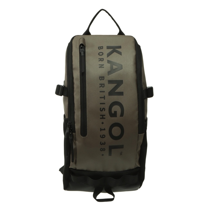 KANGOL 斜跨包 咖啡 大LOGO 胸肩包 6525170630