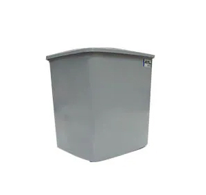 方型輕便廢紙膠桶 - 灰色 508011120
