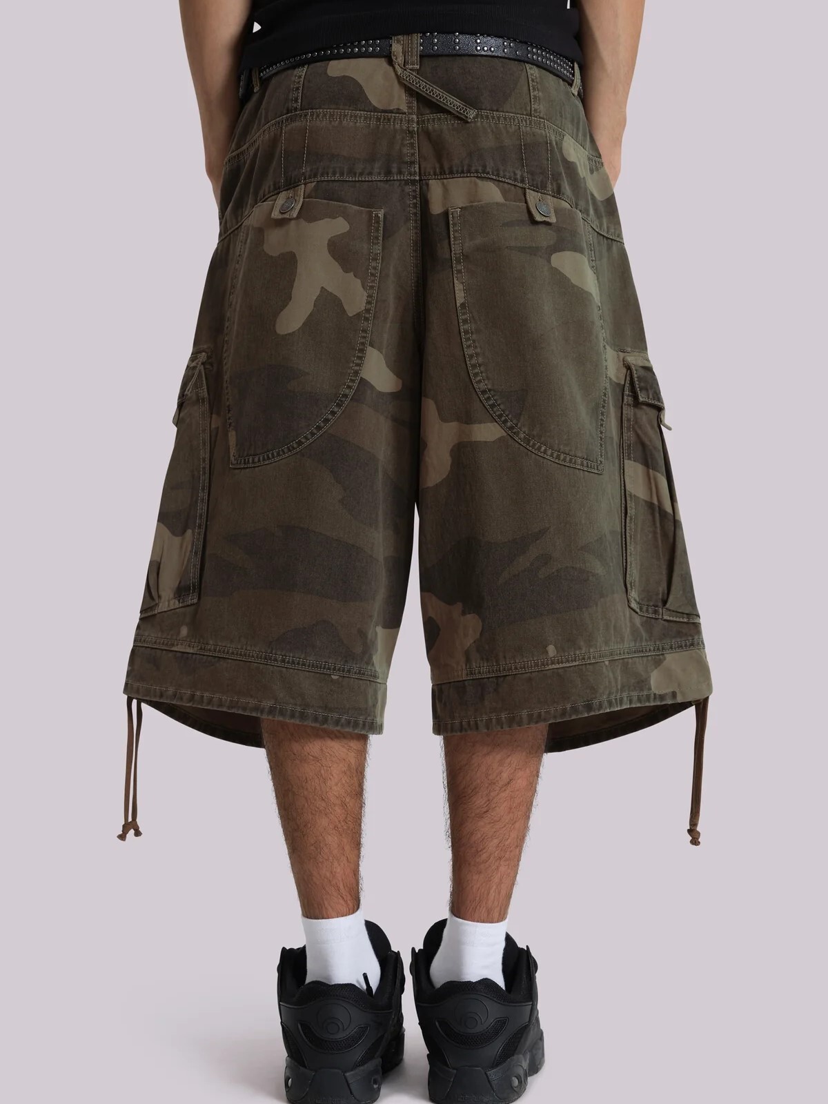 JADED LONDON 多口袋 迷彩拼接 抽繩工裝七分褲 Cadet Camo Baggy Shorts JMSH4610