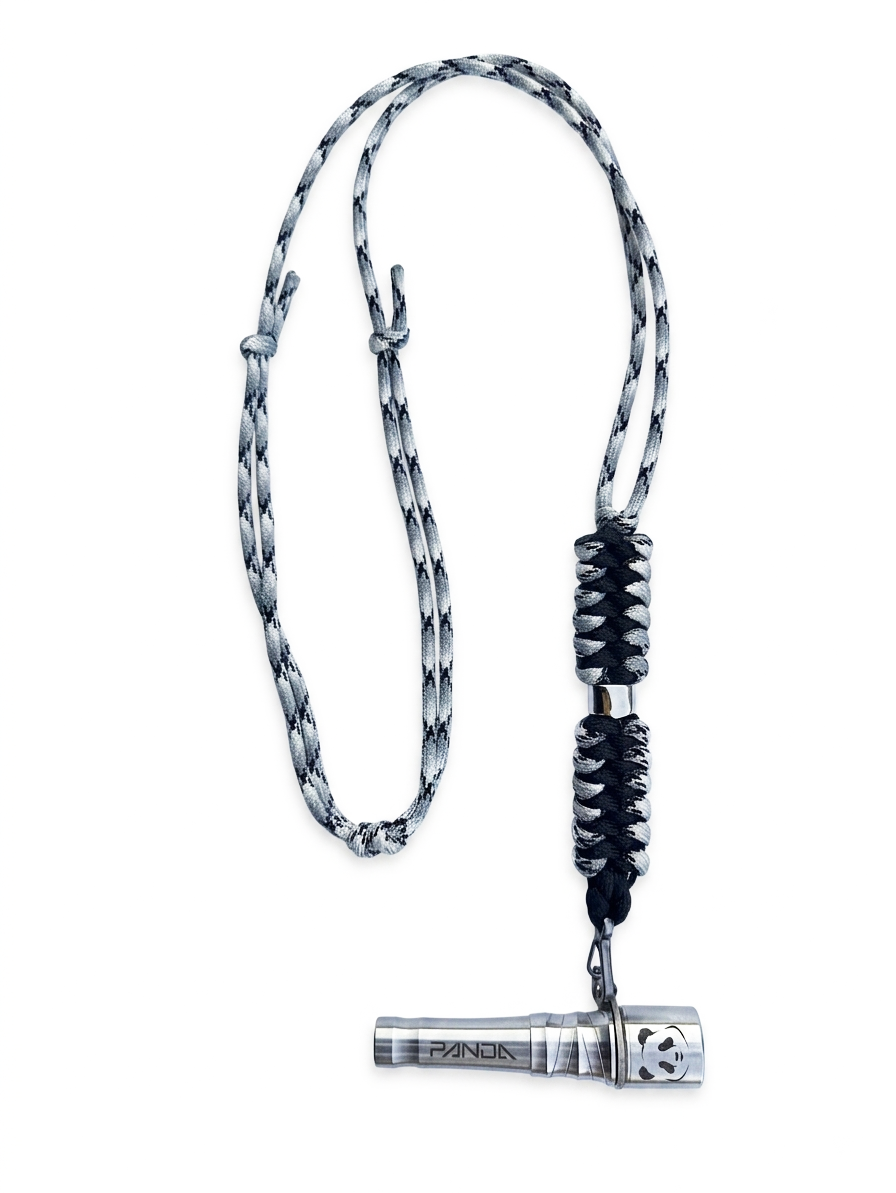 Panda Mouthtip “Neck” - Silver + Black