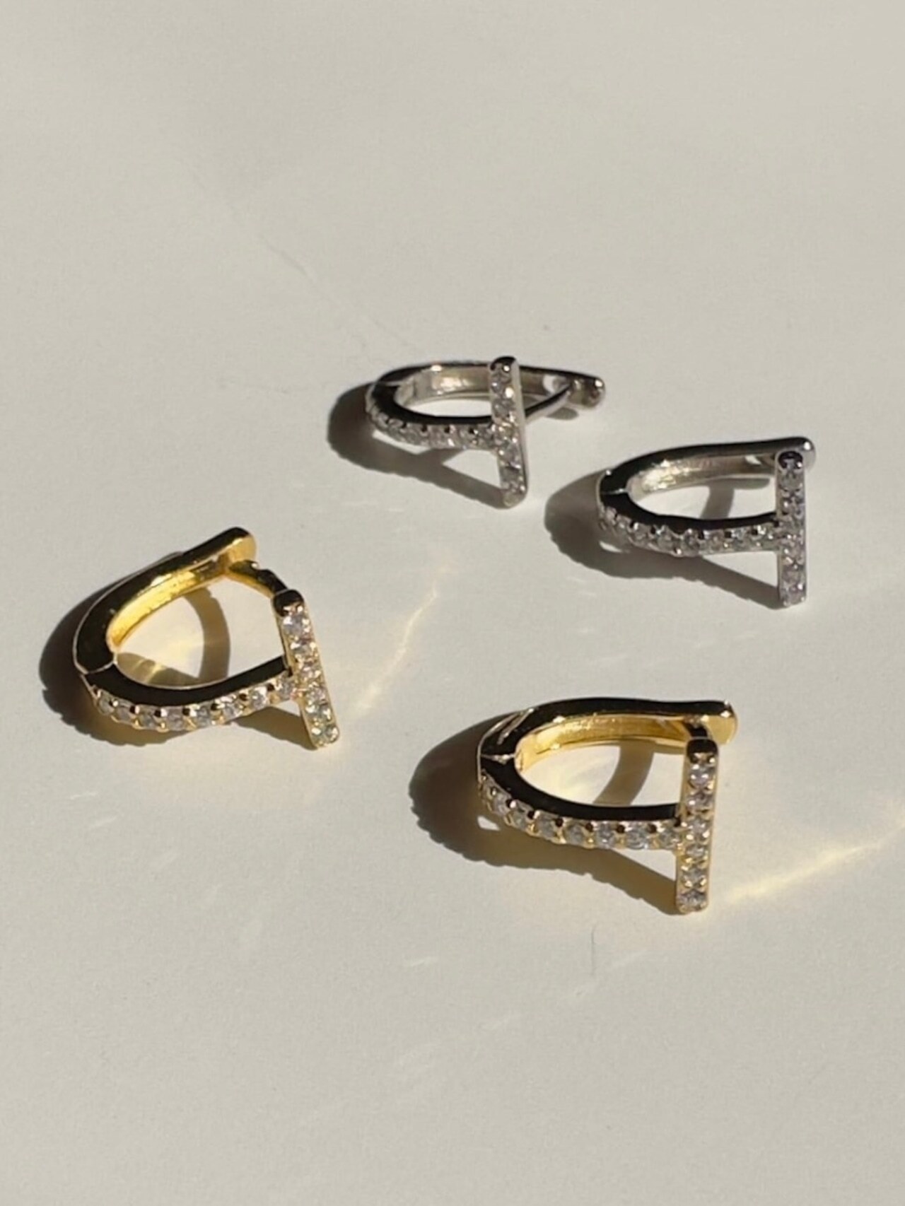 S925 T hoop pierce