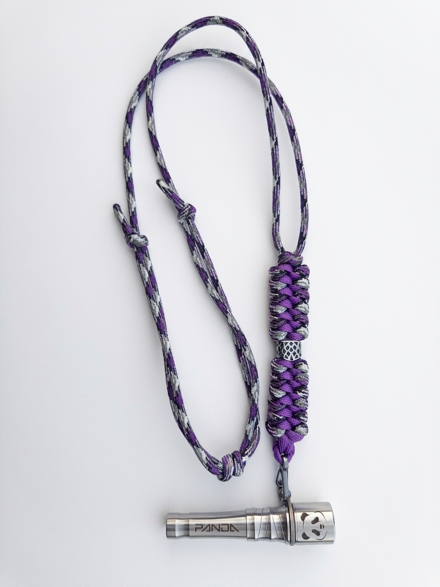 Panda Mouthtip “Neck” - Silver Purple + Purple