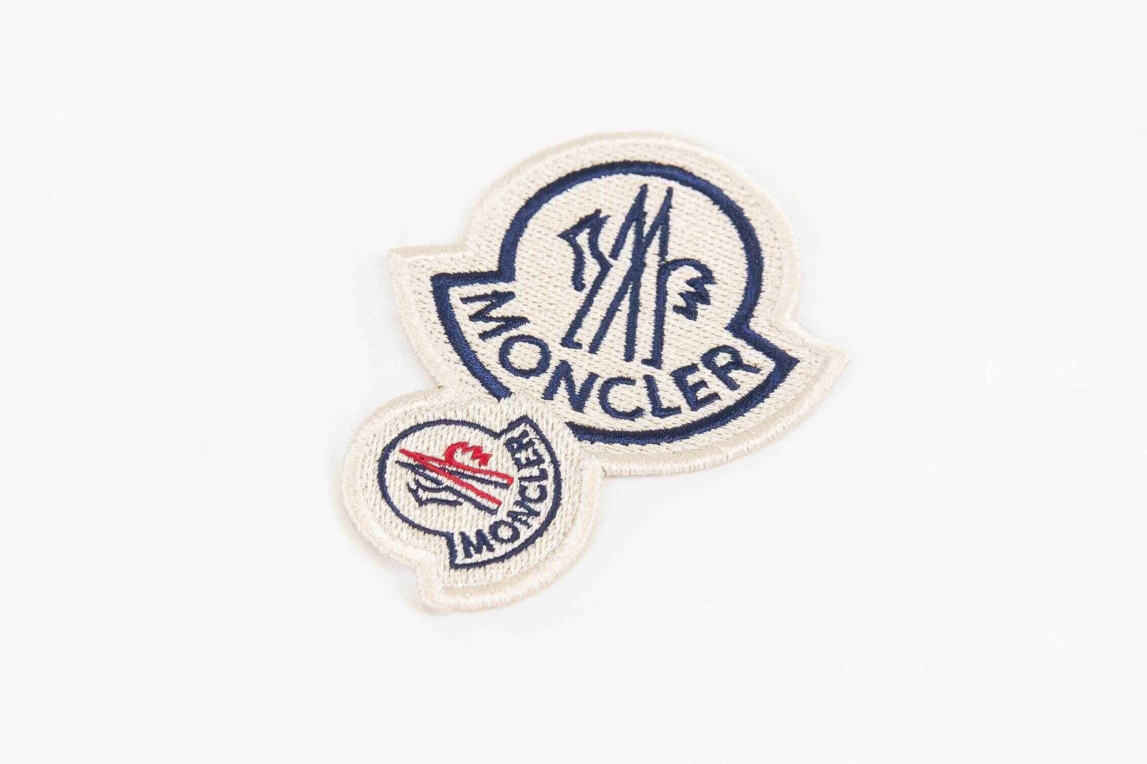 Moncler Double Logo Patch Cotton T-shirt 白色雙刺繡 Logo 短袖棉T