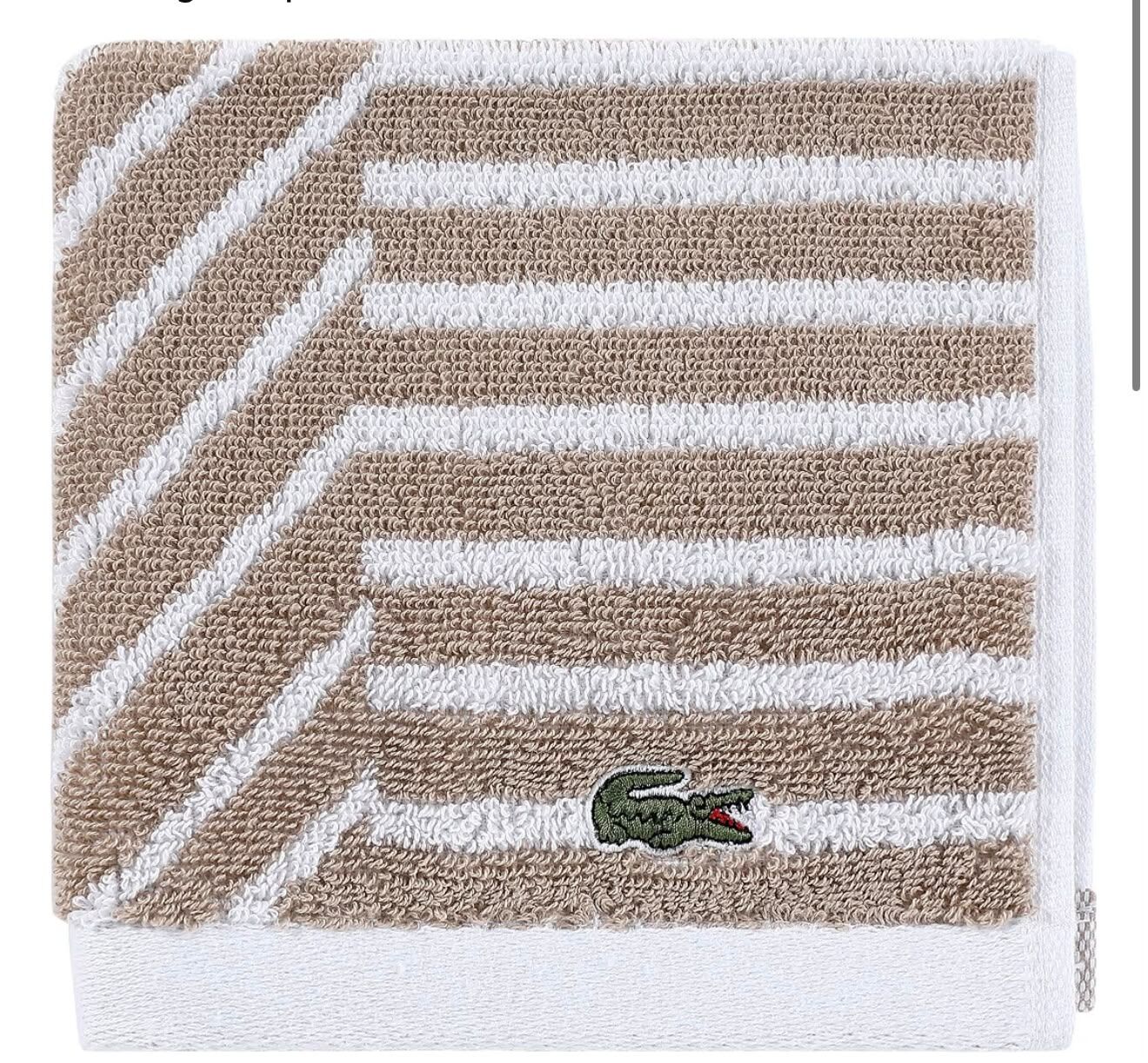 【預購】K072401 Lacoste Guethary 條紋毛巾