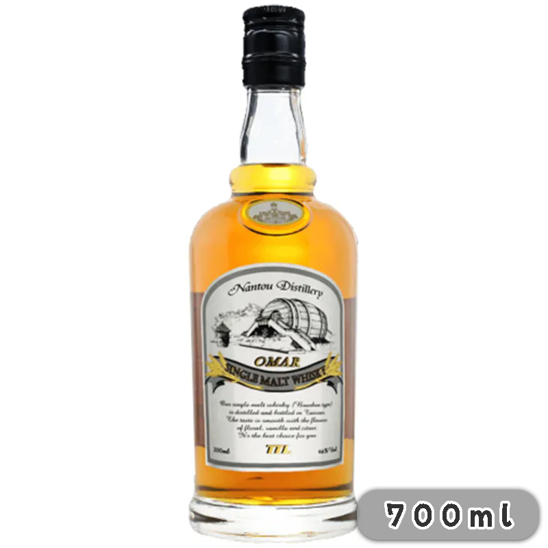 OMAR南投酒廠 波本桶 單一麥芽威士忌 700mL (無盒)
