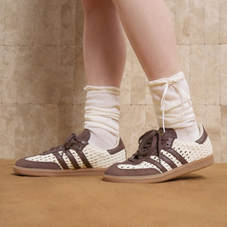 【預訂】ADIDAS ORIGINAL SAMBA 編織 奶油棕-WOMEN