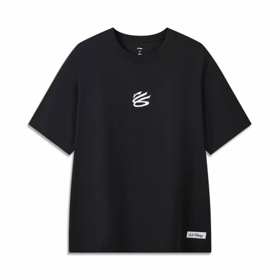 Curry Brand x Li-Ning 柯瑞 李寧 首波 限定 紀念 短T 黑色 白色 [AHSWJ49]