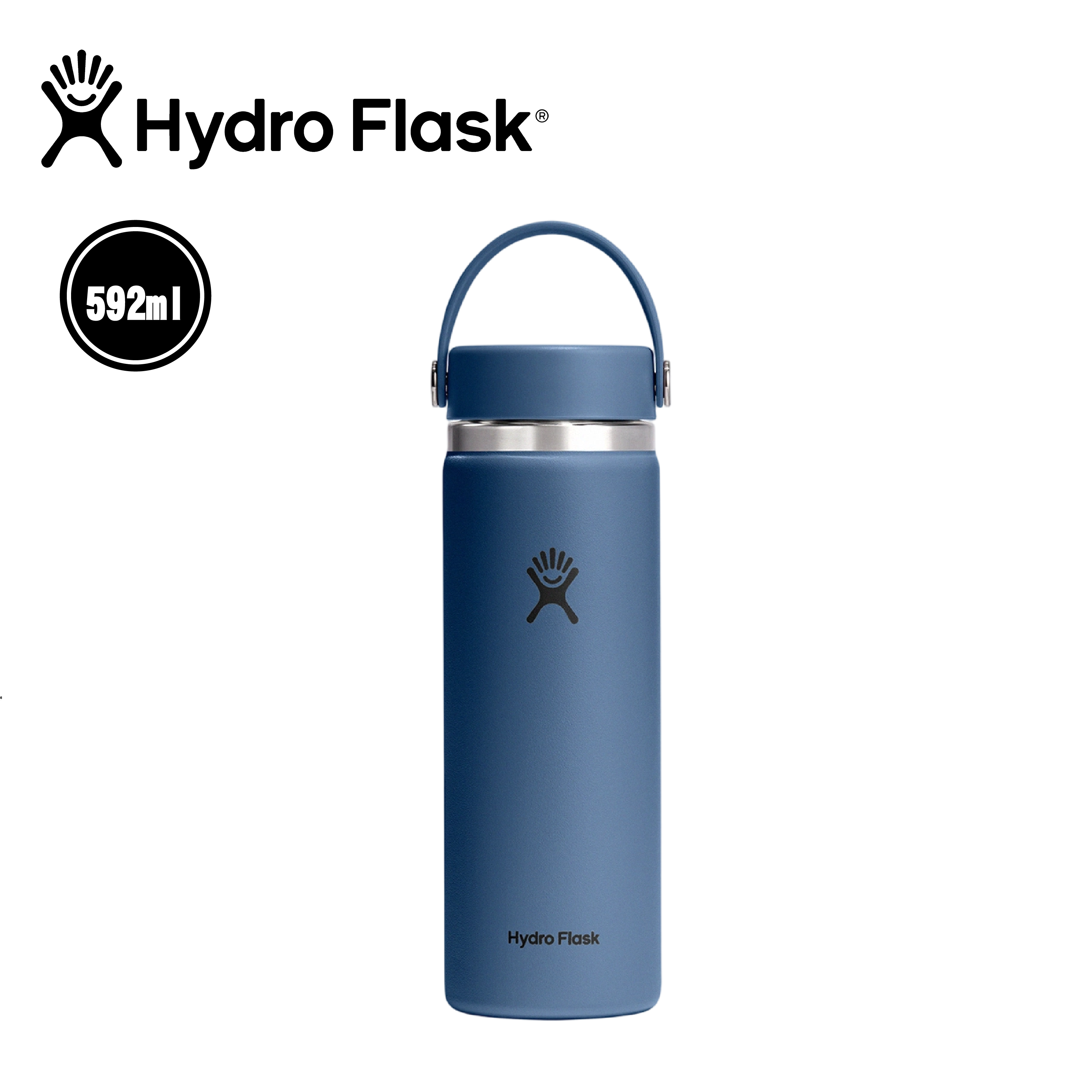 Hydro Flask 美國 20oz 寬口真空保溫鋼瓶  (午夜藍色)  52HFW20CTS384