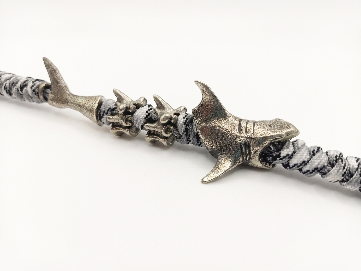 Panda Mouthtip “Baby Shark” - "Solo" - Silver Black