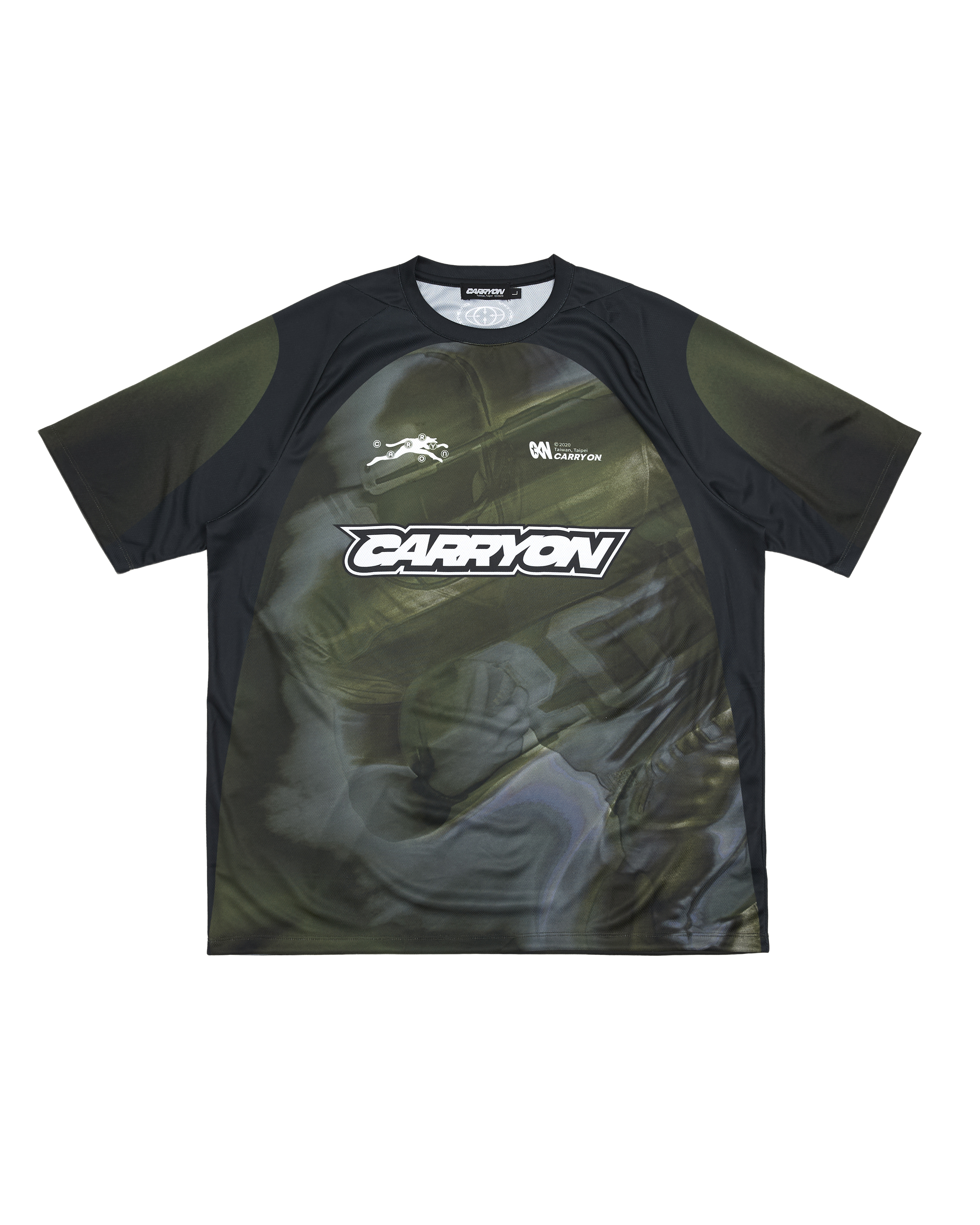 CARRYON 26SS Gridiron Graphic Raglan Jersey 橄欖員 球衣 綠色