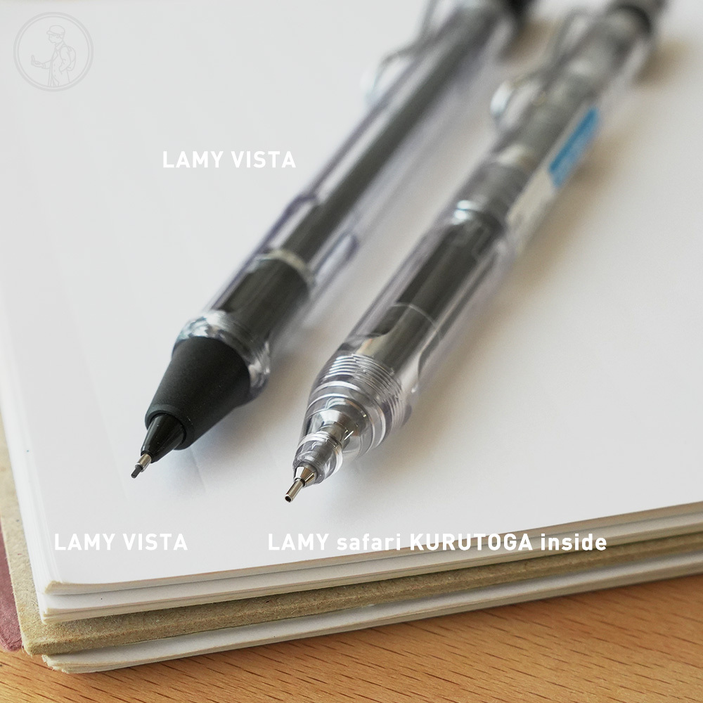 三菱 LAMY safari vista KURU TOGA inside 透明自動鉛筆