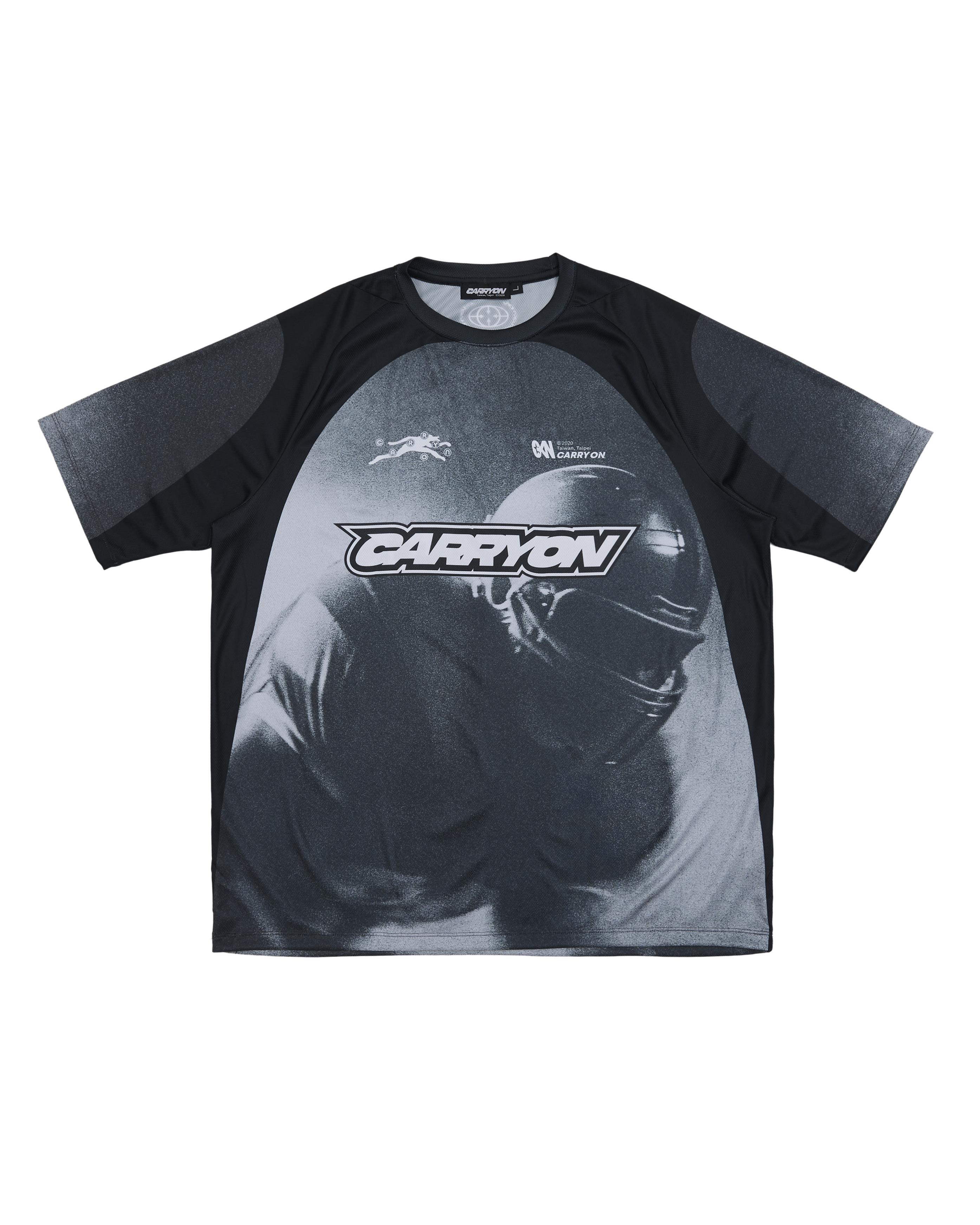 CARRYON 26SS Gridiron Graphic Raglan Jersey 橄欖員 球衣 黑色